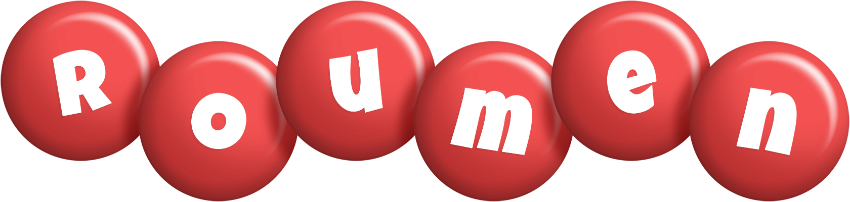 Roumen candy-red logo