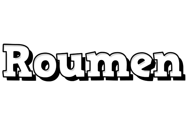 Roumen snowing logo