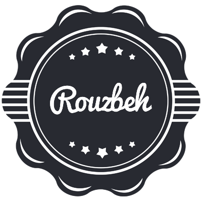 Rouzbeh badge logo