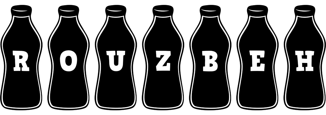 Rouzbeh bottle logo