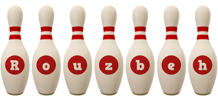 Rouzbeh bowling-pin logo