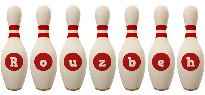 Rouzbeh bowling-pin logo