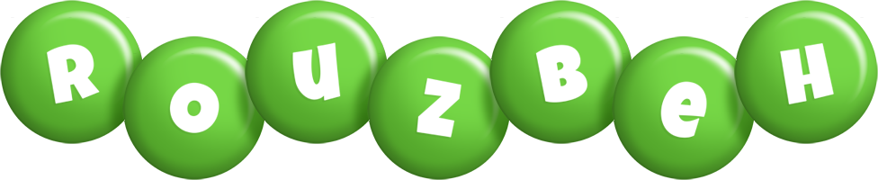 Rouzbeh candy-green logo