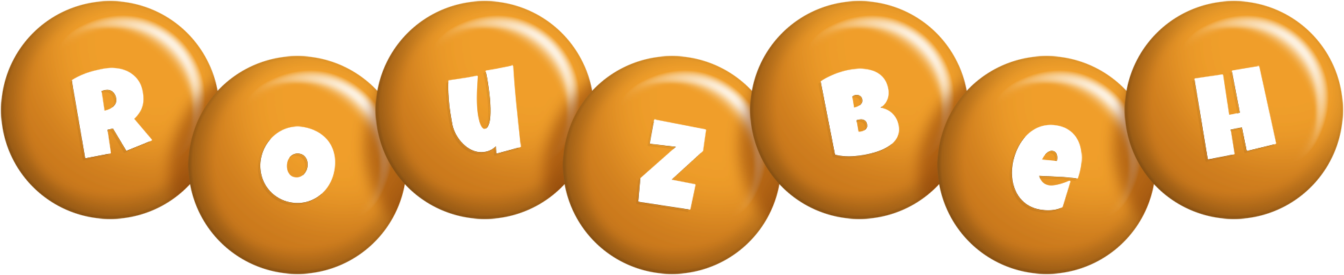 Rouzbeh candy-orange logo