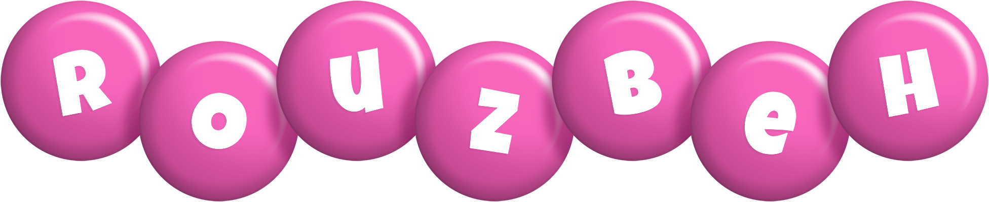 Rouzbeh candy-pink logo
