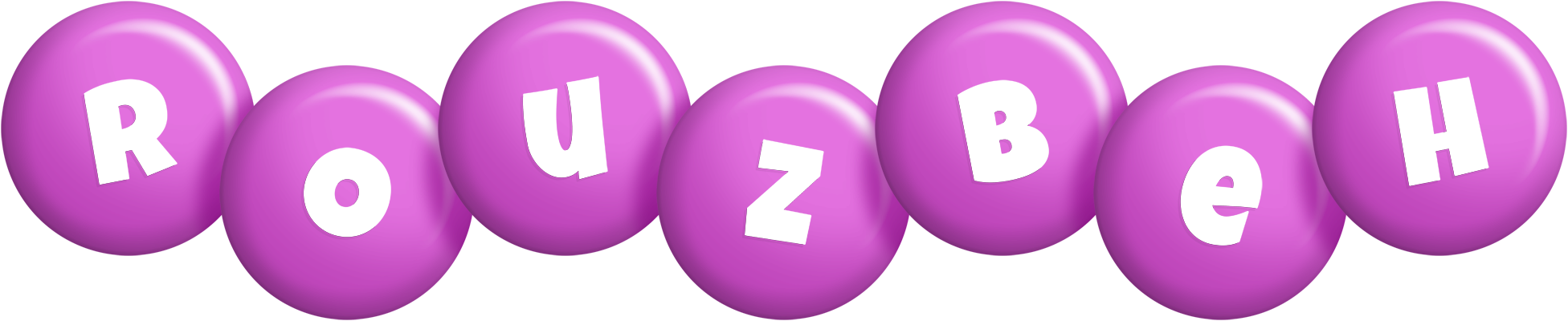 Rouzbeh candy-purple logo