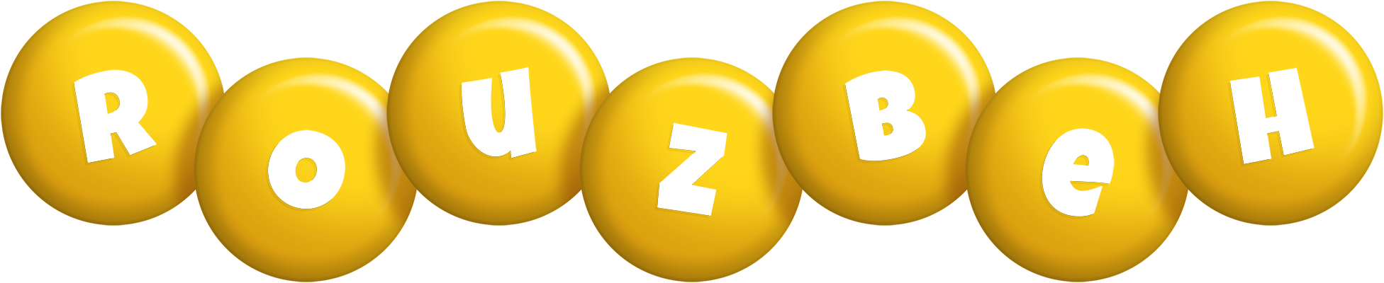 Rouzbeh candy-yellow logo