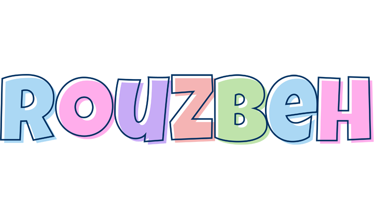 Rouzbeh pastel logo