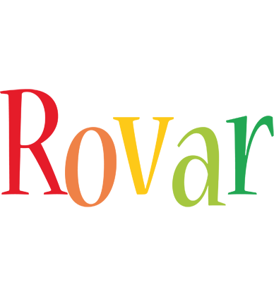 Rovar birthday logo