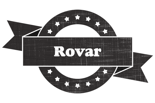 Rovar grunge logo
