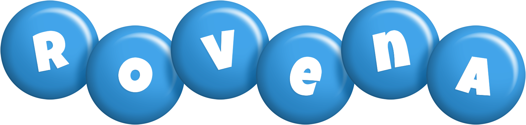 Rovena candy-blue logo