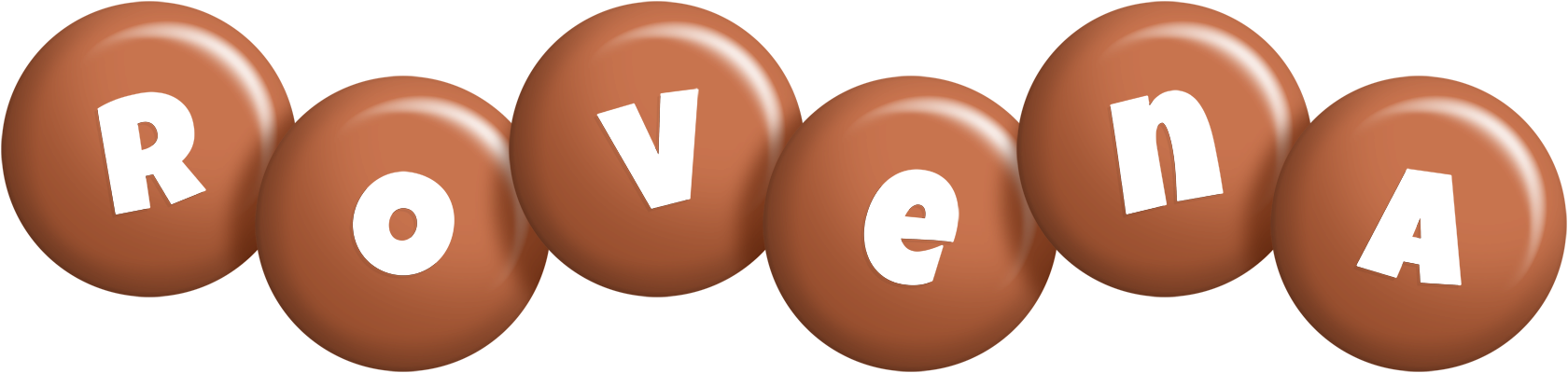 Rovena candy-brown logo