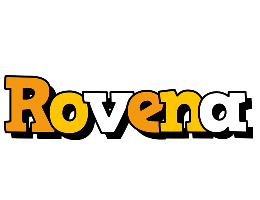 Rovena cartoon logo
