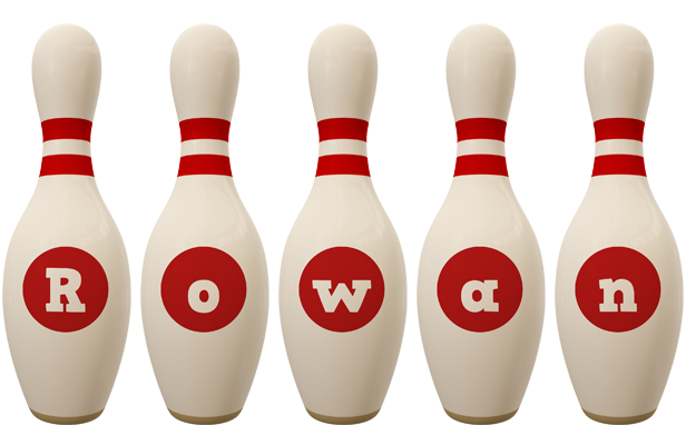 Rowan bowling-pin logo