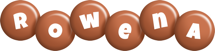 Rowena candy-brown logo