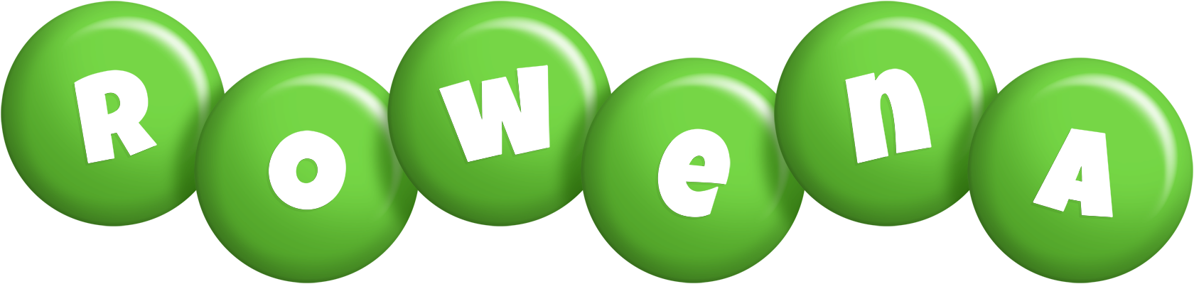 Rowena candy-green logo