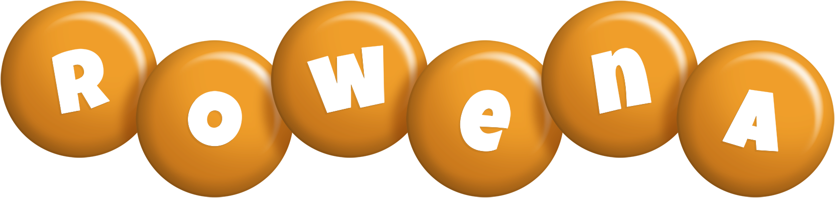 Rowena candy-orange logo