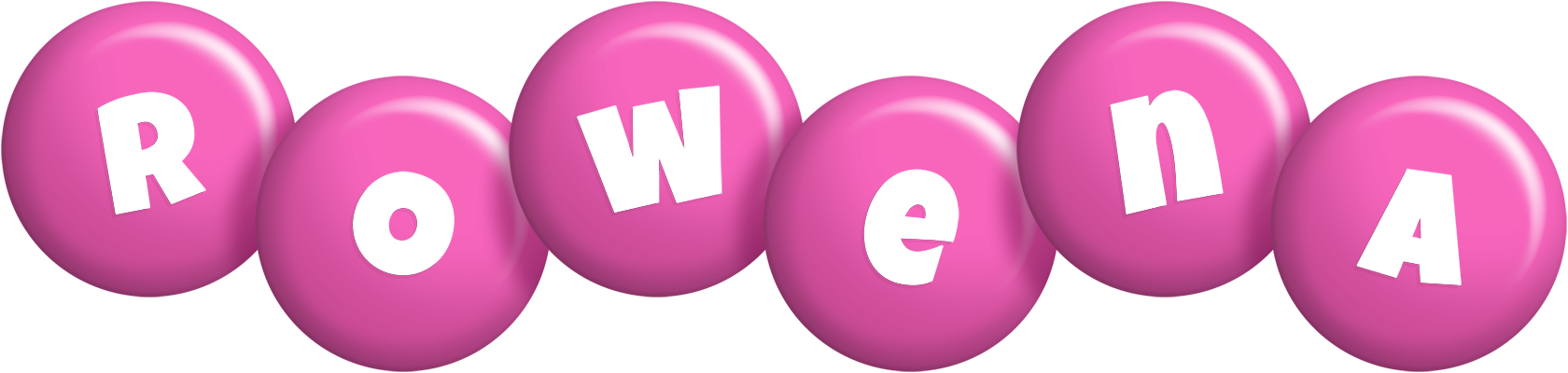 Rowena candy-pink logo