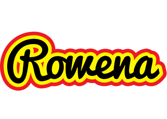 Rowena flaming logo