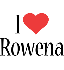 Rowena i-love logo