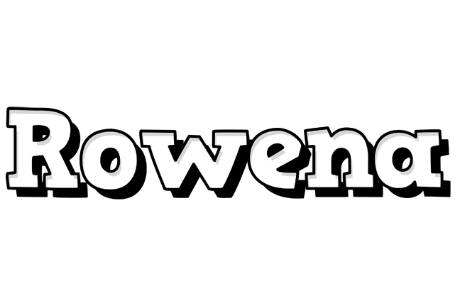 Rowena snowing logo