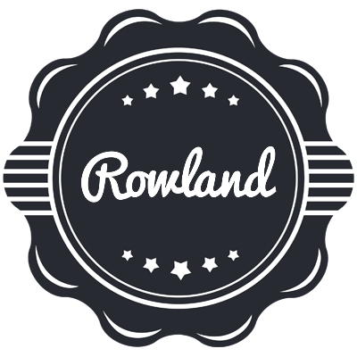 Rowland badge logo