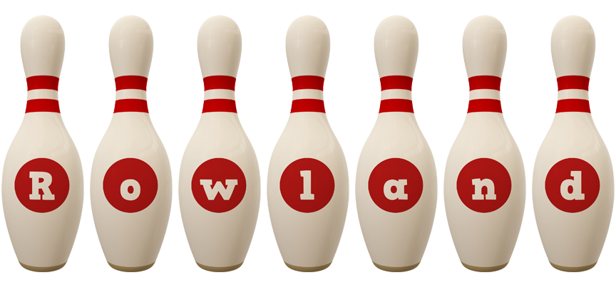 Rowland bowling-pin logo