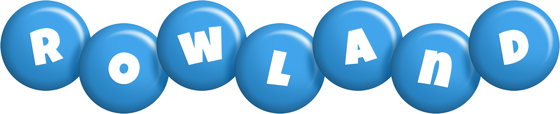 Rowland candy-blue logo