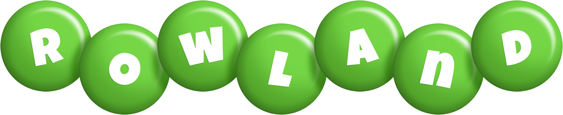 Rowland candy-green logo