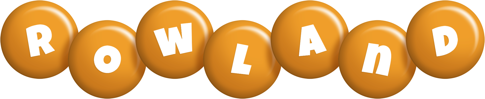 Rowland candy-orange logo