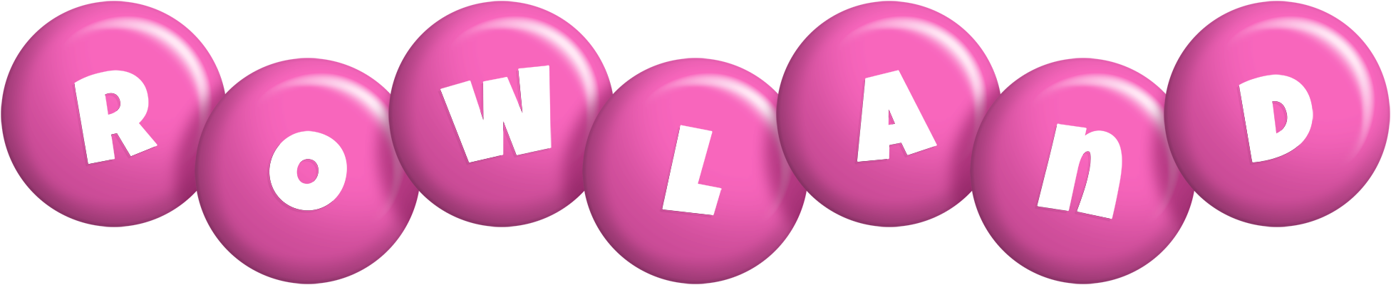 Rowland candy-pink logo