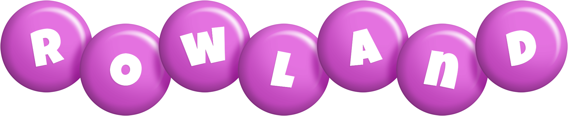 Rowland candy-purple logo