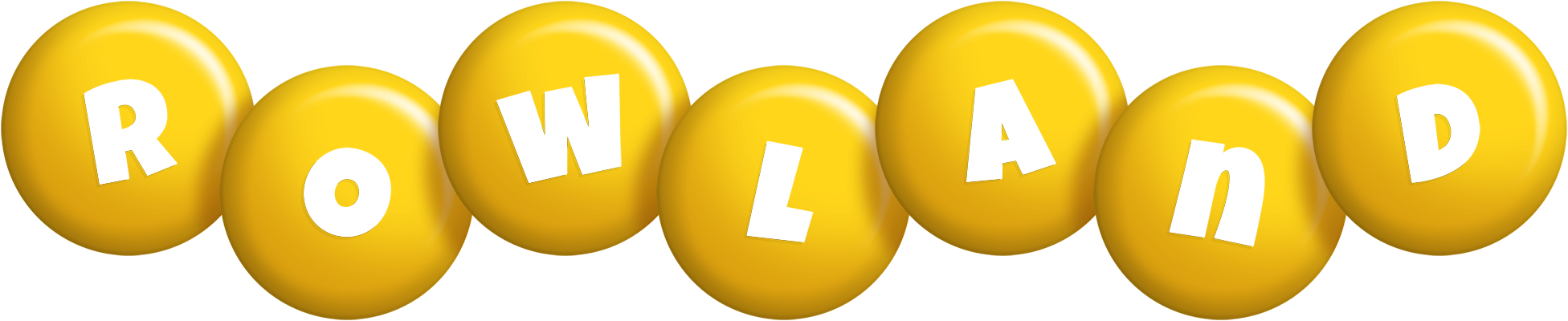 Rowland candy-yellow logo