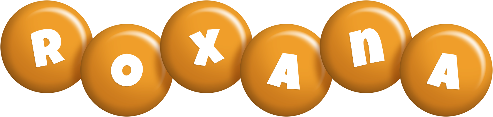 Roxana candy-orange logo