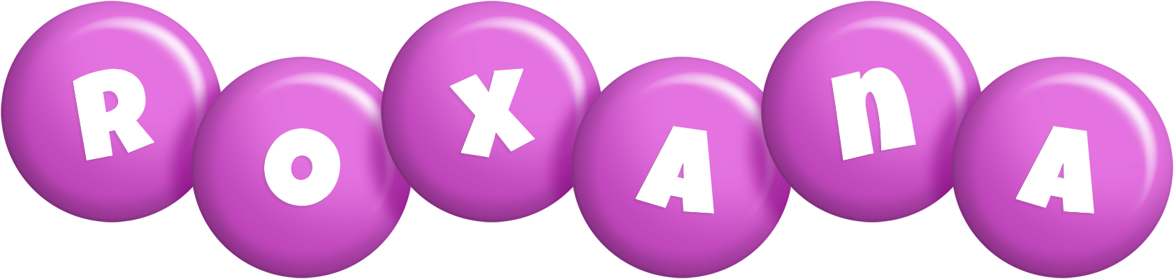 Roxana candy-purple logo