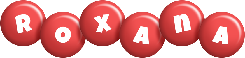 Roxana candy-red logo