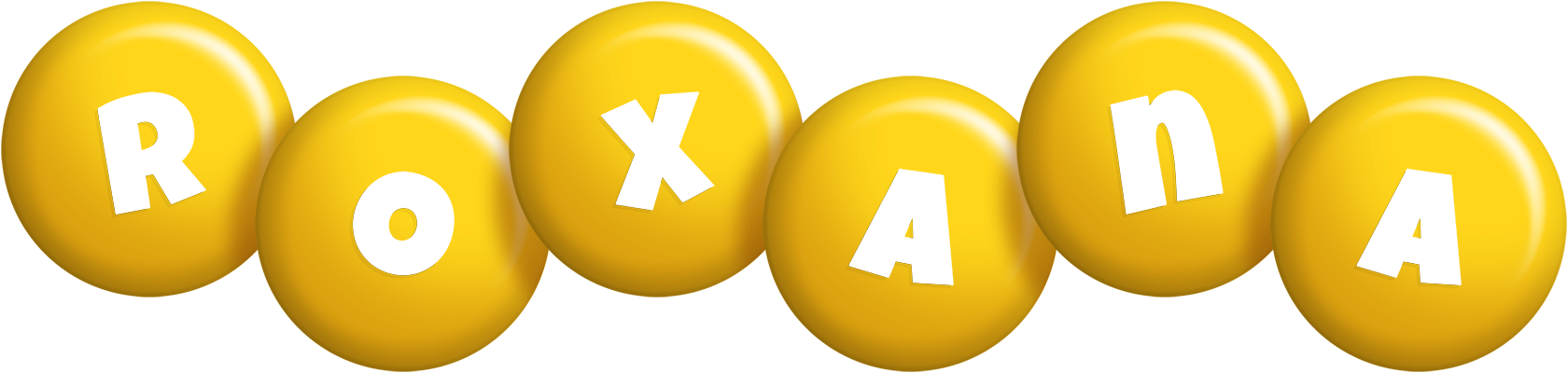 Roxana candy-yellow logo