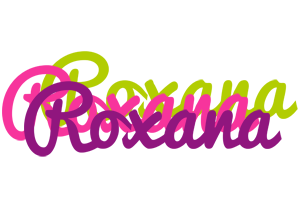Roxana flowers logo