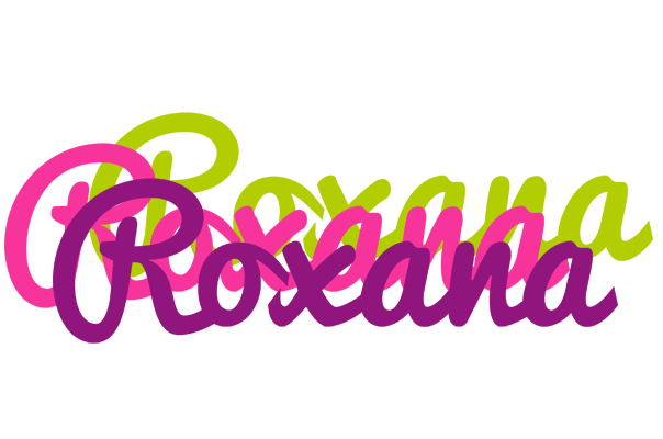 Roxana flowers logo