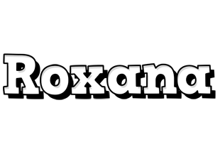 Roxana snowing logo