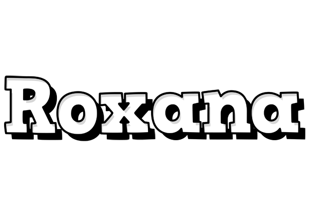 Roxana snowing logo
