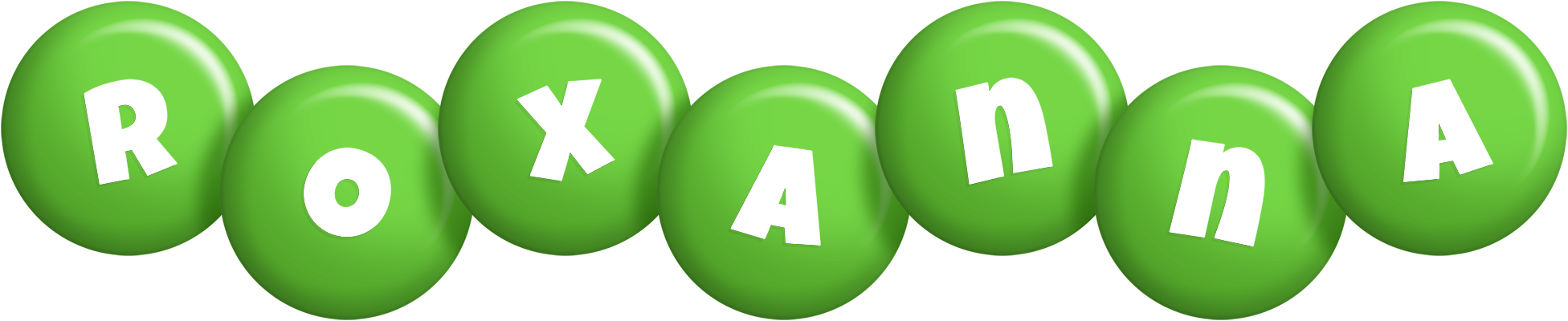 Roxanna candy-green logo