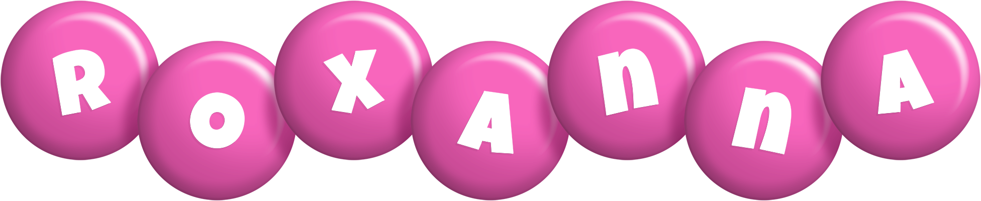 Roxanna candy-pink logo