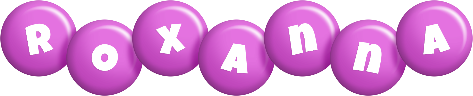 Roxanna candy-purple logo