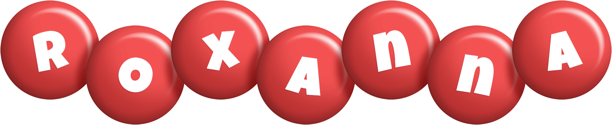 Roxanna candy-red logo