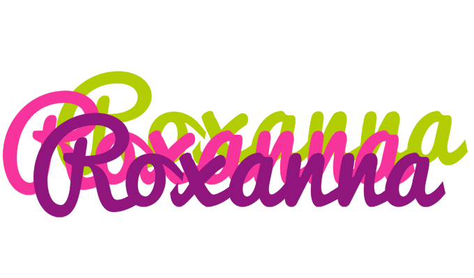 Roxanna flowers logo