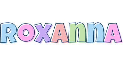 Roxanna pastel logo