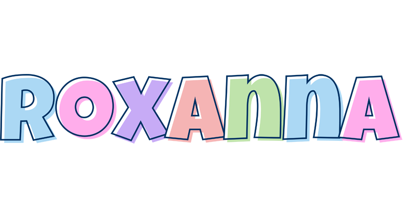 Roxanna pastel logo