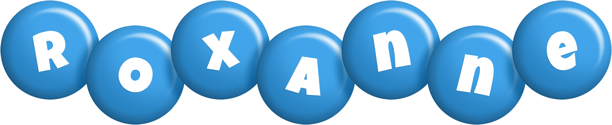 Roxanne candy-blue logo