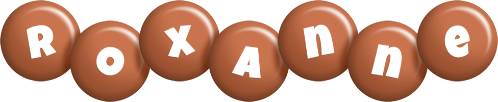 Roxanne candy-brown logo